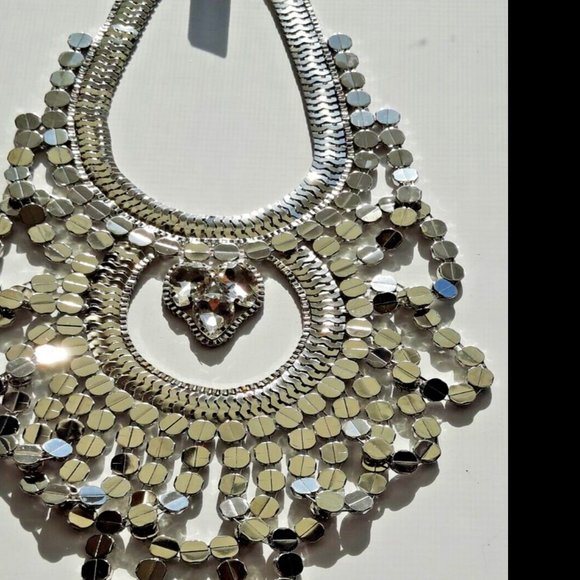 New Statement Bib Necklace By Ballet Jewelry Inc with tags and gift box - Picture 2 of 6